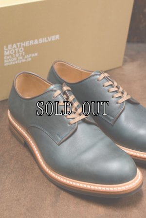 画像1: MOTO/PLAIN TOE OXFORD SHOES(ネイビー)