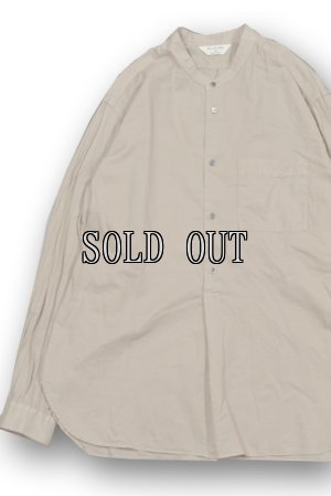 画像4: STILL BY HAND/プルオーバーバンドカラーシャツ