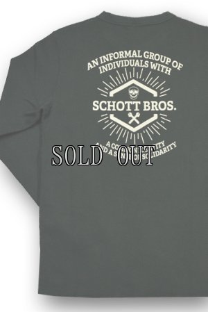 画像8: Schott/CLASSIC HONEYCOMB LONG SLEEVE T-SHIRT