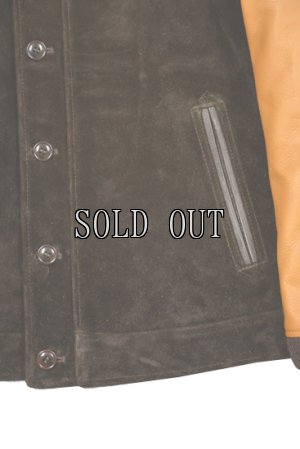 画像4: Y'2 LEATHER/STEER SUEDE×STEER OIL RIB JKT