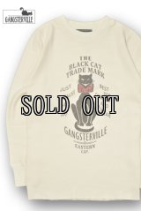 GANGSTERVILLE/BLACK CAT MARK-L/S T-SHIRTS
