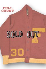 FULL COUNT/Husk Wool Letterman Cardigan