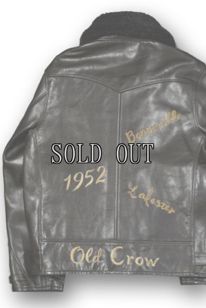 画像7: OLD CROW/SPEED SHOP-SPORTS JACKET“COW HIDE”