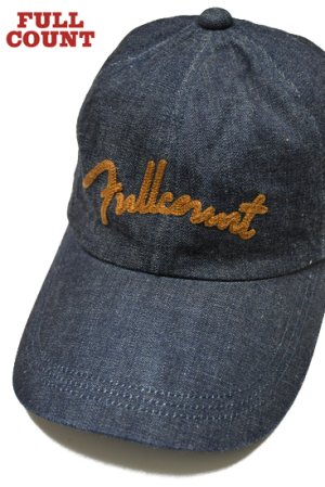 画像1: FULL COUNT/Chain Embroidery Denim Cap