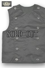 BLACK SIGN/Black Chino Double Breasted Swindler Vest