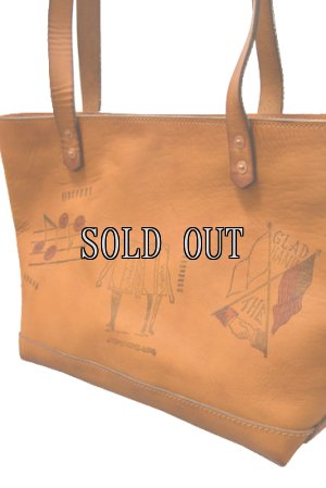 画像4: VASCO×GLAD HAND/LEATHER TRAVEL TOTE BAG“GLAD POSTALS”
