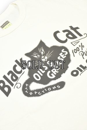 画像2: ATTRACTIONS×MASA SCULP /Printed T-shirt(BLACK CAT)