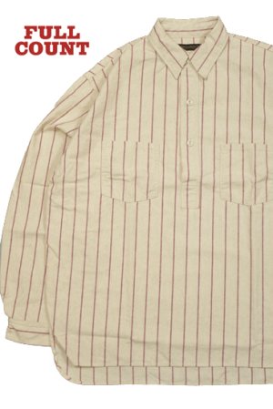 画像1: FULL COUNT/Baseball Stripe Pullover Shirts