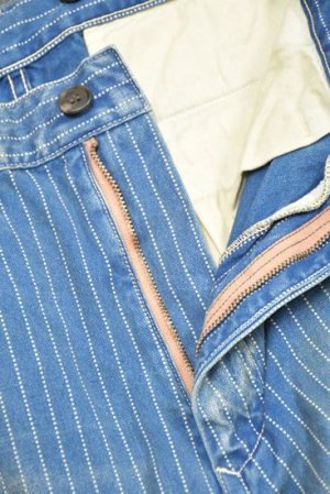 画像4: FULL COUNT/Indigo Wabash Stripe Farmers Trousers HW