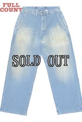 FULL COUNT/Indigo Wabash Stripe Farmers Trousers HW