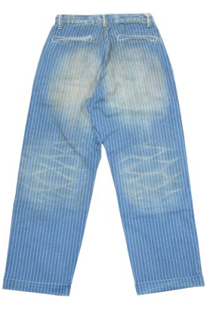 画像5: FULL COUNT/Indigo Wabash Stripe Farmers Trousers HW