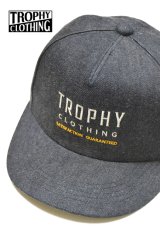TROPHY CLOTHING/Harvest Work Logo Denim Tracker Cap