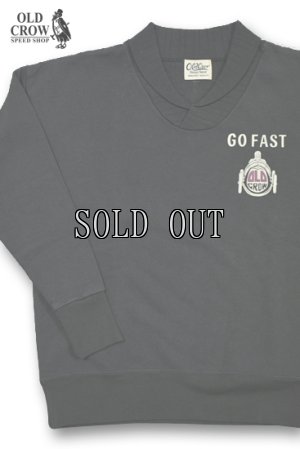 画像1: OLD CROW/GO FAST - SHAWL COLLAR SWEAT