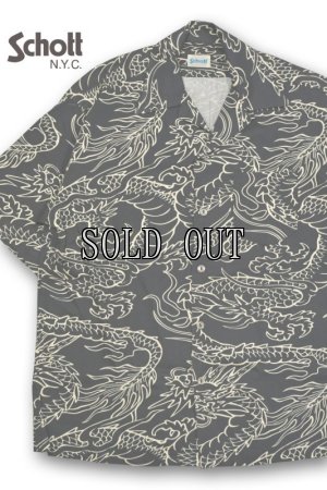 画像1: Schott/HAWAIIAN SHIRT DRAGON