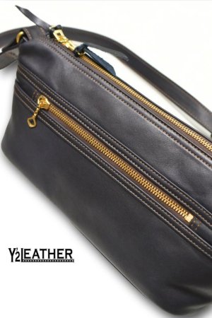 画像1: Y'2 LEATHER/HORSE HIDE SHOULDER BAG