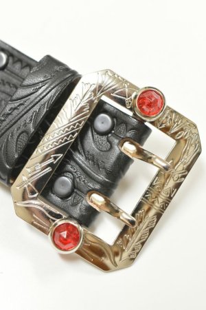 画像2: ATTRACTIONS × ACE WESTERN BELT/ Studded and Jeweled Belt