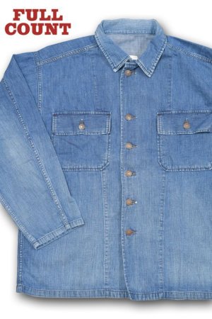 画像1: FULL COUNT/Denim Utility Shirt