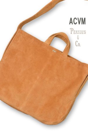 画像1: Peanuts＆Co.×ACVM/PIG SUEDE NEWS PAPER BAG