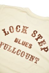 FULL COUNT/Flat Seam Heavy Weight Henley Long T Shirt“LOCK STEP BLUES”