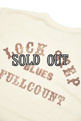 FULL COUNT/Flat Seam Heavy Weight Henley Long T Shirt“LOCK STEP BLUES”