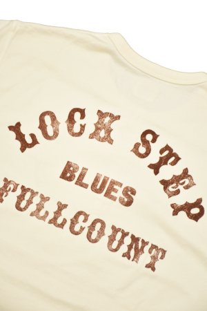 画像1: FULL COUNT/Flat Seam Heavy Weight Henley Long T Shirt“LOCK STEP BLUES”