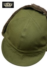 BLACK SIGN/Military Twill Aviator Boa Cap