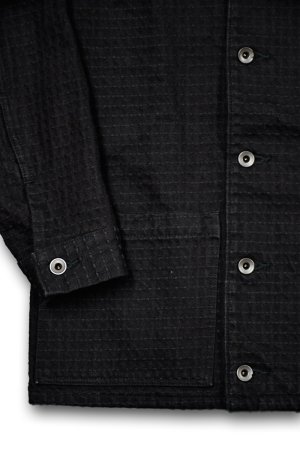 画像3: BLACK SIGN/❝Sashiko❞15.5oz Black Denim Croft Jacket