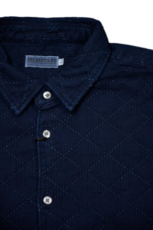 画像2: MOMOTARO JEANS/Indigo Sashiko Shirt