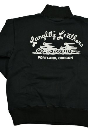 画像2: Langlitz Leathers/ハーフジップスウェット(Type O)