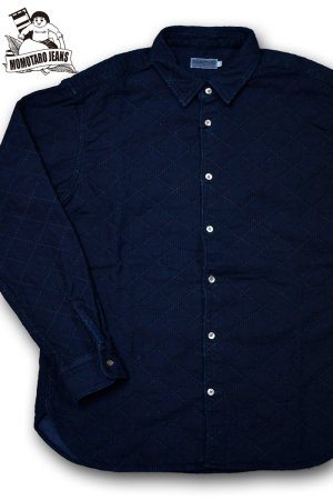 画像1: MOMOTARO JEANS/Indigo Sashiko Shirt