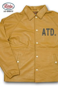 AT-DIRTY/BOLD LEATHER COACH JACKET