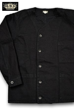 画像1: BLACK SIGN/❝Sashiko❞15.5oz Black Denim Croft Jacket