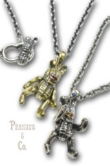 Peanuts＆Co./TEDDY BUNNYPEANUTS +silver chain 60cm. round