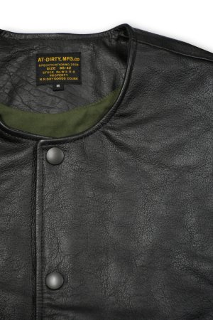 画像2: AT-DIRTY/JERKIN LEATHER VEST