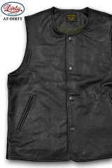 AT-DIRTY/JERKIN LEATHER VEST