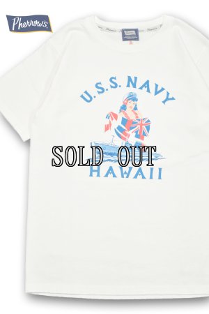 画像1: PHERROW'S/"U.S.NAVY HAWAII"TEE