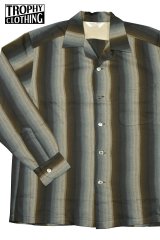 TROPHY CLOTHING/Town Craft Rayon Stripe L/S Shirt