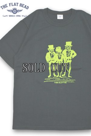 画像1: THE FLAT HEAD/LOOPWHEEL T-SHIRT - THEE OLD FTHD