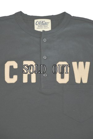 画像2: OLD CROW/CROW - HALF SLEEVE HENRY T-SHIRTS