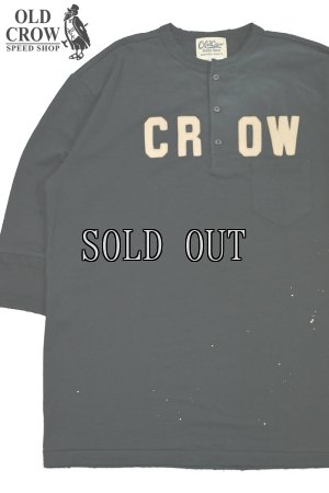 画像1: OLD CROW/CROW - HALF SLEEVE HENRY T-SHIRTS
