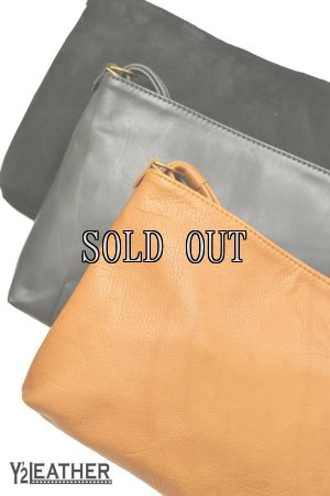 画像1: Y'2 LEATHER/NATURAL SCAR SACOCHE BAG