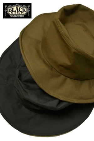 画像1: BLACK SIGN/Oiled Cotton Swindler Hat - Long Brim