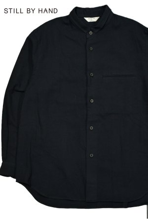 画像1: STILL BY HAND/Silk nep twill shirt