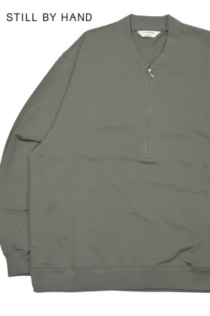画像1: STILL BY HAND/Zip up cotton jumper