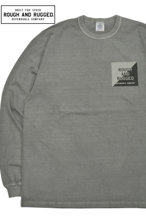 画像1: ROUGH AND RUGGED/DESIGN LS PIGMENT LSプリントTee