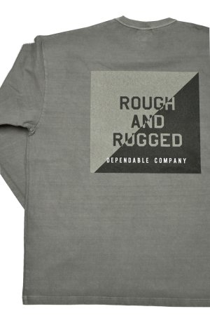 画像4: ROUGH AND RUGGED/DESIGN LS PIGMENT LSプリントTee