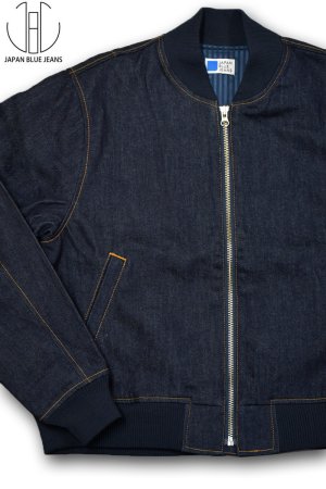 画像1: JAPAN BLUE JEANS/11.5oz Denim Bomber Jacket
