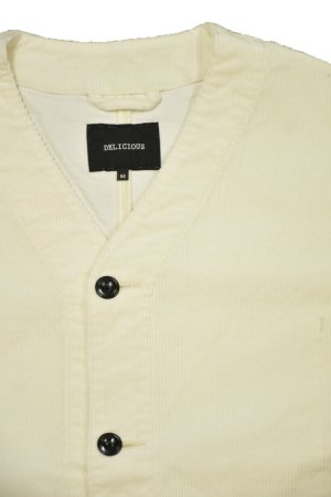 画像2: DELICIOUS/Corduroy Collarless Jacket