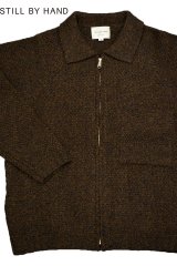 STILL BY HAND/5G knitted blouson