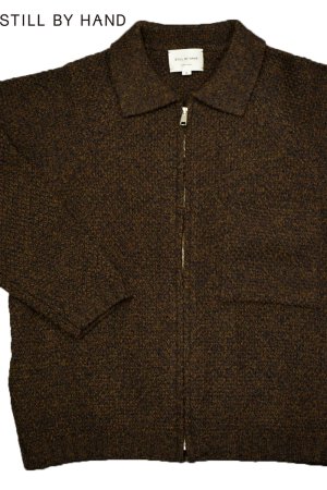 画像1: STILL BY HAND/5G knitted blouson